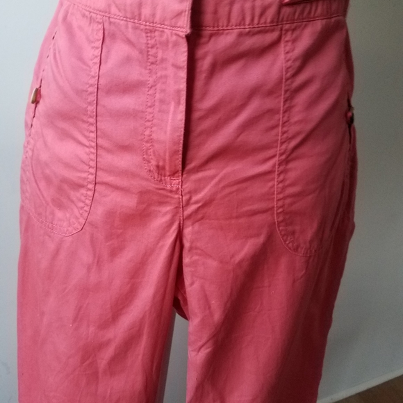Watermelon pink cropped pants, sz. 6 - Picture 3 of 7